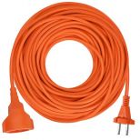 Prodlužovací kabel 20 m, oranžový, PVC, 2x1.5 mm, 1 zásuvka
