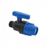 PP DG kulový ventil - vnější závit / přechod na potrubí - typ: 32x1