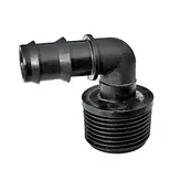 Závitové koleno nástrčné 16 mm - vnější závit, PP - typ: 16x1/2