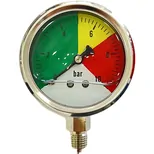 Manometr 0-10 bar, glycerinová náplň, Ø 63mm