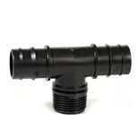 Závitový T-kus nástrčný 16 mm - vnější závit, PP - typ: 16x1/2