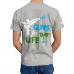 Tričko Hunter Guns for life, šedé - typ: vel. M