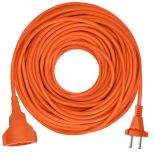 Prodlužovací kabel 30 m, oranžový, PVC, 2x1.5 mm, 1 zásuvka