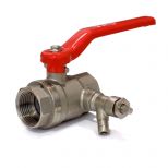 Kulový ventil FF s vypouštěním - standardní závit - typ: připojení 3/4